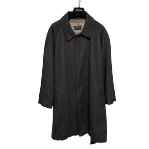 Bogner Coat woman Large Charcoal Belted Overcoat Made in West Germany